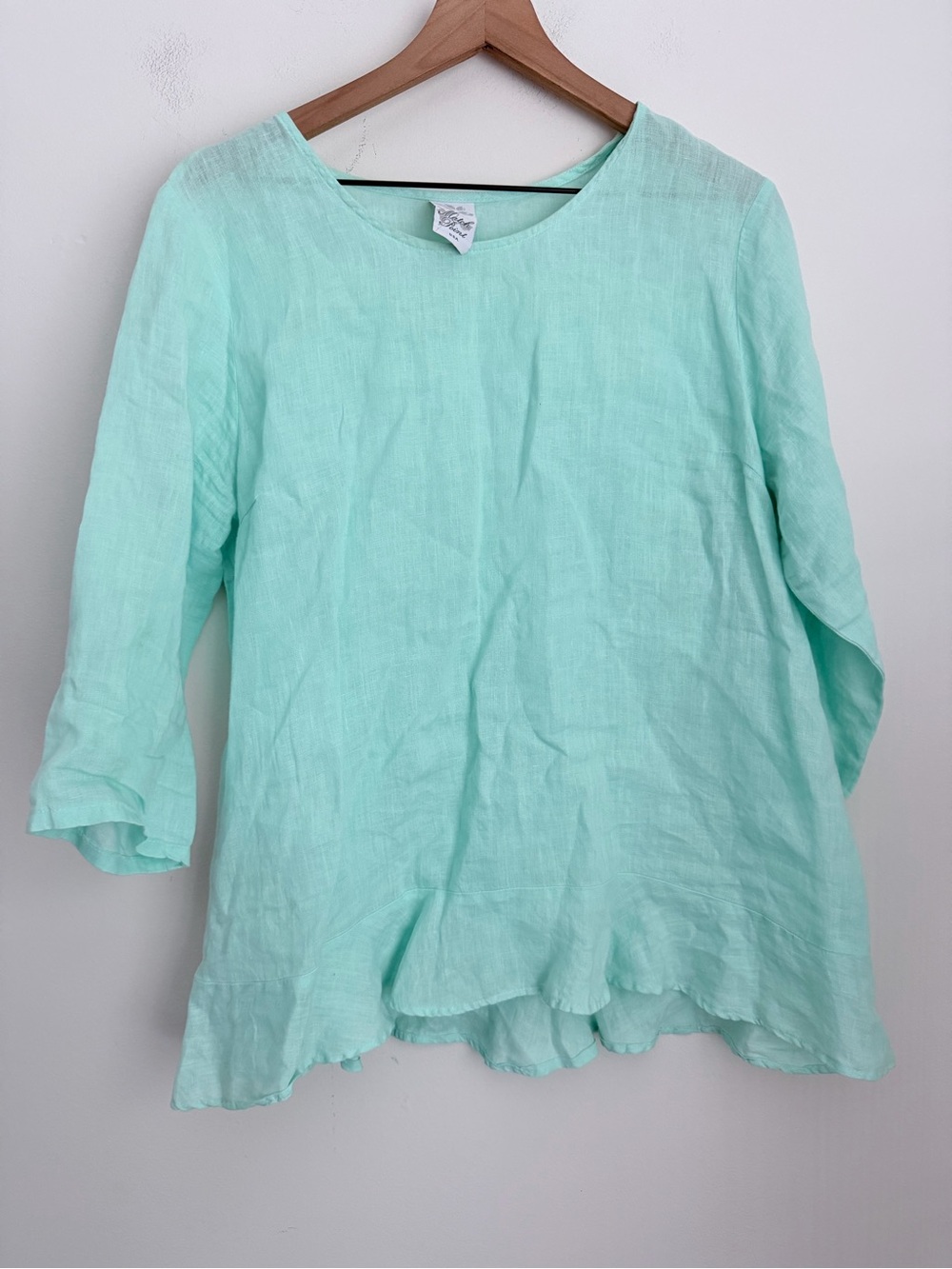 Match Point Linen top tunic lightweight resortwear summer vacation L